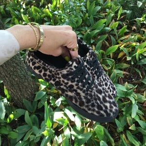 Furry cheetah Vans